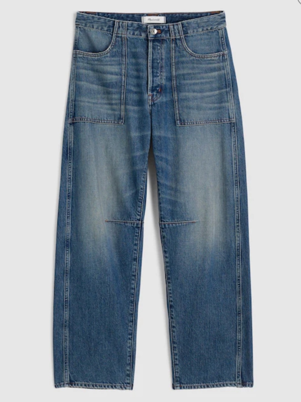 Madewell Curvy Darted Barrel Leg Jean